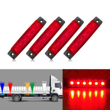 Load image into Gallery viewer, 4 PCS 12V 6 SMD Auto Car Bus Truck Wagons External Side Marker Lights LED Trailer Indicator Light Rear Side Lamp