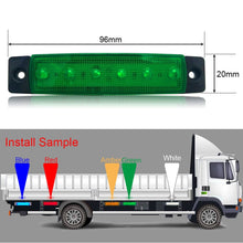 Load image into Gallery viewer, 4 PCS 12V 6 SMD Auto Car Bus Truck Wagons External Side Marker Lights LED Trailer Indicator Light Rear Side Lamp