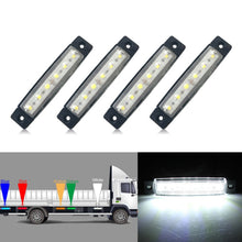 Load image into Gallery viewer, 4 PCS 12V 6 SMD Auto Car Bus Truck Wagons External Side Marker Lights LED Trailer Indicator Light Rear Side Lamp