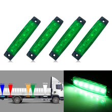 Load image into Gallery viewer, 4 PCS 12V 6 SMD Auto Car Bus Truck Wagons External Side Marker Lights LED Trailer Indicator Light Rear Side Lamp