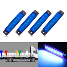 Load image into Gallery viewer, 4 PCS 12V 6 SMD Auto Car Bus Truck Wagons External Side Marker Lights LED Trailer Indicator Light Rear Side Lamp