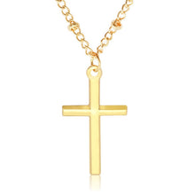Load image into Gallery viewer, Women Fashion Bright Electroplating Cross Jewelry Necklace, Gold, Silver