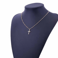 Load image into Gallery viewer, Women Fashion Bright Electroplating Cross Jewelry Necklace, Gold, Silver