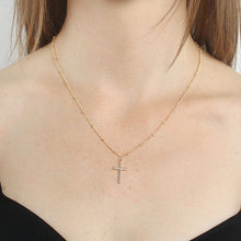 Load image into Gallery viewer, Women Fashion Bright Electroplating Cross Jewelry Necklace, Gold, Silver