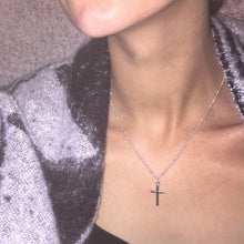 Load image into Gallery viewer, Women Fashion Bright Electroplating Cross Jewelry Necklace, Gold, Silver