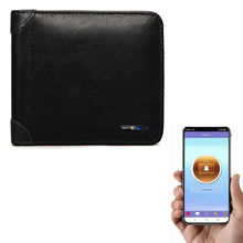 Load image into Gallery viewer, Men Leather Business Wallet Smart Anti-Lost Anti-Theft Wallet, Smart