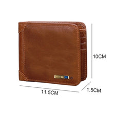 Load image into Gallery viewer, Men Leather Business Wallet Smart Anti-Lost Anti-Theft Wallet, Smart