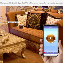 Load image into Gallery viewer, Men Leather Business Wallet Smart Anti-Lost Anti-Theft Wallet, Smart