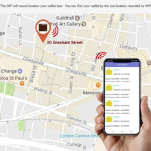 Load image into Gallery viewer, Men Leather Business Wallet Smart Anti-Lost Anti-Theft Wallet, Smart