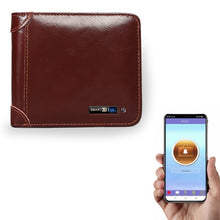Load image into Gallery viewer, Men Leather Business Wallet Smart Anti-Lost Anti-Theft Wallet, Smart