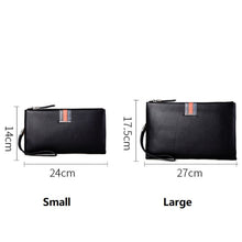 Load image into Gallery viewer, Men Leather Casual Clutch Leather Smart Anti-Theft &amp; Anti-Lost Coin Purse, Large, Small