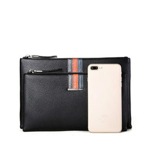 Load image into Gallery viewer, Men Leather Casual Clutch Leather Smart Anti-Theft &amp; Anti-Lost Coin Purse, Large, Small