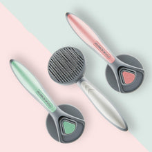 Load image into Gallery viewer, Pet Self-Cleaning Comb Cat Comb Dog Needle Comb Cat Hair Removal Comb Floating Brush, Cherry Blossom Color, Fresh Mint, Gentleman Ash
