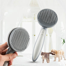 Load image into Gallery viewer, Pet Self-Cleaning Comb Cat Comb Dog Needle Comb Cat Hair Removal Comb Floating Brush, Cherry Blossom Color, Fresh Mint, Gentleman Ash