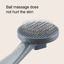 Load image into Gallery viewer, Pet Self-Cleaning Comb Cat Comb Dog Needle Comb Cat Hair Removal Comb Floating Brush, Cherry Blossom Color, Fresh Mint, Gentleman Ash