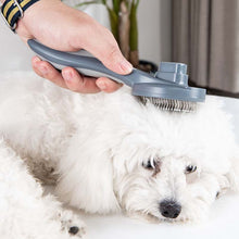 Load image into Gallery viewer, Pet Self-Cleaning Comb Cat Comb Dog Needle Comb Cat Hair Removal Comb Floating Brush, Cherry Blossom Color, Fresh Mint, Gentleman Ash