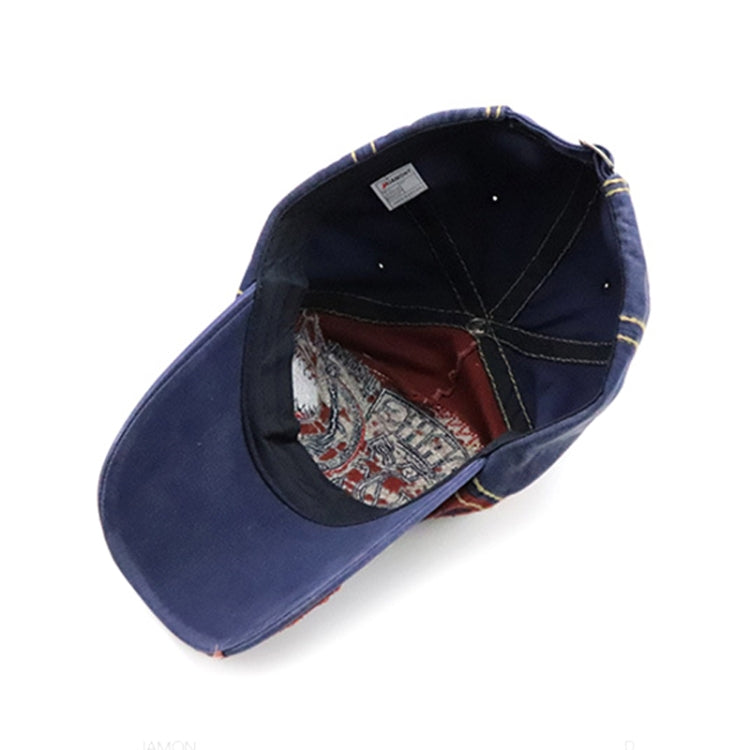 13948 Shark Pattern Washable Baseball Cap Spring and Autumn Sun Hat