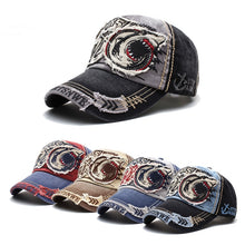 Load image into Gallery viewer, 13948 Shark Pattern Washable Baseball Cap Spring and Autumn Sun Hat