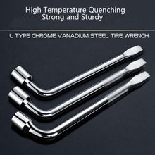 Load image into Gallery viewer, L-Type Car Tire Removal Tool Tire Wrench Socket Wrench, 17mm, 19mm, 21mm, 22mm, 23mm, 24mm
