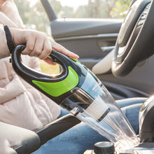 Load image into Gallery viewer, Wireless Car Vacuum Cleaner Handheld Mini Vacuum Cleaner Super Suction Wet And Dry Dual Use Portable Vacuum Cleaner, Transparent+Green, Black+Green, Pink+White