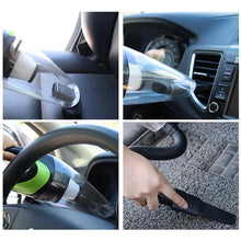 Load image into Gallery viewer, Wireless Car Vacuum Cleaner Handheld Mini Vacuum Cleaner Super Suction Wet And Dry Dual Use Portable Vacuum Cleaner, Transparent+Green, Black+Green, Pink+White