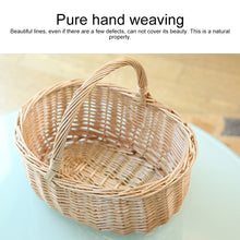 Load image into Gallery viewer, Hand-woven Picnic Basket Sackcloth Rattan Storage Basket, Small, Large