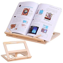 Load image into Gallery viewer, Wooden Frame Book Reading Bookshelf Bracket Support Tablet PC Music Stand Drawing Easel, Music Stand