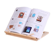 Load image into Gallery viewer, Wooden Frame Book Reading Bookshelf Bracket Support Tablet PC Music Stand Drawing Easel, Music Stand