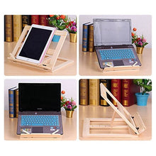 Load image into Gallery viewer, Wooden Frame Book Reading Bookshelf Bracket Support Tablet PC Music Stand Drawing Easel, Music Stand