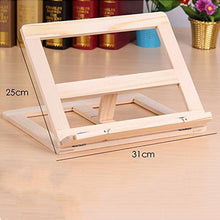 Load image into Gallery viewer, Wooden Frame Book Reading Bookshelf Bracket Support Tablet PC Music Stand Drawing Easel, Music Stand