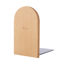 Load image into Gallery viewer, Anti-skid Bookends Shelf Holder Book Nature Wood Stand