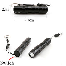 Load image into Gallery viewer, Mini Super Bright Tactical Flashlight Waterproof Small Torch Light with Keychain
