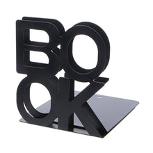 Load image into Gallery viewer, Alphabet Shaped Iron Metal Bookends Support Holder Desk Stands For Books
