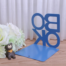 Load image into Gallery viewer, Alphabet Shaped Iron Metal Bookends Support Holder Desk Stands For Books