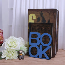 Load image into Gallery viewer, Alphabet Shaped Iron Metal Bookends Support Holder Desk Stands For Books
