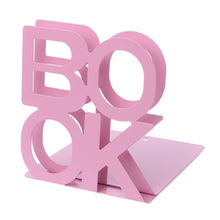Load image into Gallery viewer, Alphabet Shaped Iron Metal Bookends Support Holder Desk Stands For Books