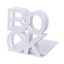 Load image into Gallery viewer, Alphabet Shaped Iron Metal Bookends Support Holder Desk Stands For Books