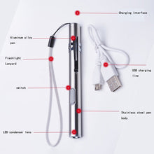 Load image into Gallery viewer, Pen Design USB Rechargeable Flashlight Powerful Mini LED Lamp