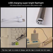 Load image into Gallery viewer, Pen Design USB Rechargeable Flashlight Powerful Mini LED Lamp