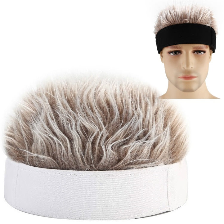 Wig Landlord Hat Retro Street Sailor Hat Skullcap without Eaves