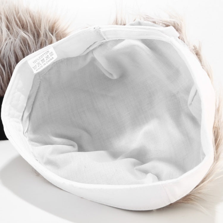 Wig Landlord Hat Retro Street Sailor Hat Skullcap without Eaves