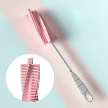 Load image into Gallery viewer, Silicone Baby Bottle Long Handle Cup Cleaning Brush 360 Degree Rotating Bottle Brush, Green, Pink, Light Blue