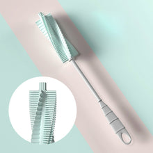 Load image into Gallery viewer, Silicone Baby Bottle Long Handle Cup Cleaning Brush 360 Degree Rotating Bottle Brush, Green, Pink, Light Blue