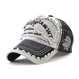 JAMONT 12970 Tiger Head Pattern Sun Hat Embroidery Baseball Cap Cotton Outdoor Leisure Cap