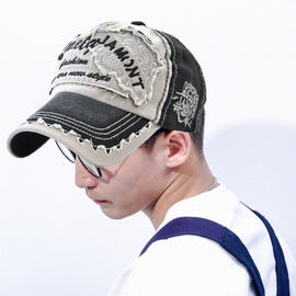 JAMONT 12970 Tiger Head Pattern Sun Hat Embroidery Baseball Cap Cotton Outdoor Leisure Cap