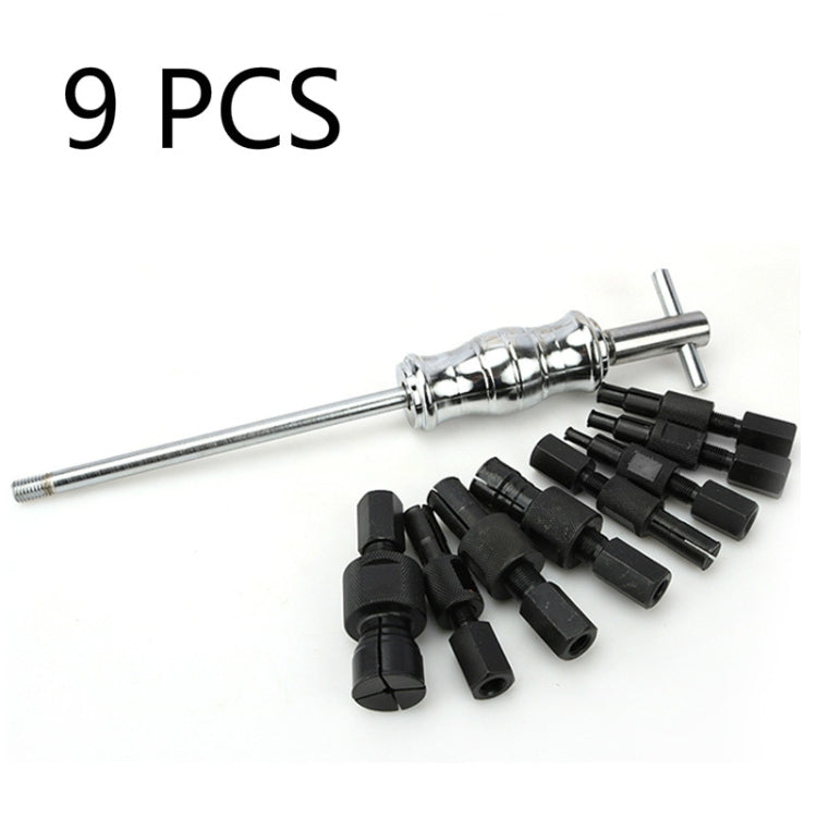 9 In 1 Inner Bearing Pull Code Puller Inner Hole Peilin Sliding Hammer Group Puller Inner Bearing Remove Tool, 9 In 1