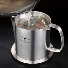 Load image into Gallery viewer, SSGP 304 Stainless Steel Filter Oil Pot Filter Residue Oil Soup Pot Drain Oil Pot Household Filter Oil Residue Oil Storage Pot