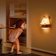 Load image into Gallery viewer, Bear Remote Control Night Light Bedside Eye Protection Wall Lamp with 3 Light Modes, CN Plug, Rechargeable