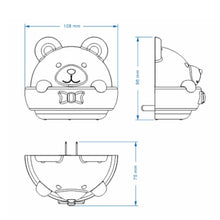 Load image into Gallery viewer, Bear Remote Control Night Light Bedside Eye Protection Wall Lamp with 3 Light Modes, CN Plug, Rechargeable