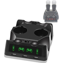 Load image into Gallery viewer, iPlay Gamepad Charger Multifunctional Charging Base For PS4 / PS4 Move / PS VR, For PS4 VR/PS VR/PS Move